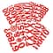 12 Pack: 3.25" Red Glitter Alphabet Stickers by Recollections™